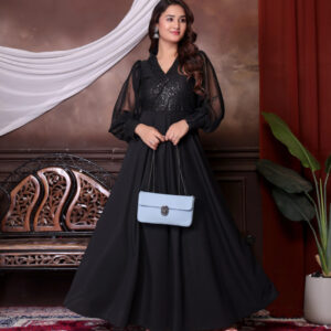 Women Bodycon Black Maxi/Full Length Dress